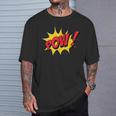 POW Comic Book Cartoon Pop Art T-Shirt Gifts for Him