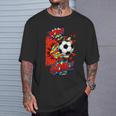 Pow Goal Comic Book Pop Art Brick Wall Smash Soccer T-Shirt Gifts for Him