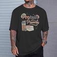Protein And Proverbs Protein Workout Book Lover Gym T-Shirt Gifts for Him