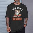 Purr-Fectly Bookish Cats And Books T-Shirt Gifts for Him Purr-Fectly Bookish Cats And Books T-Shirt Gifts for Him