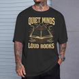 Quiet Minds Loud Books Introvert Reader Book Lover T-Shirt Gifts for Him Quiet Minds Loud Books Introvert Reader Book Lover T-Shirt Gifts for Him