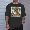 Raccoon Family Reading Around Treetop Home Books Adventure T-Shirt Gifts for Him