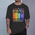 Radicalized By Basic Decency Books Rainbow LGBT Floral Women T-Shirt Gifts for Him