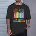 Rainbow Big Fan Of Human Rights Floral Book Social Justice T-Shirt Gifts for Him Rainbow Big Fan Of Human Rights Floral Book Social Justice T-Shirt Gifts for Him