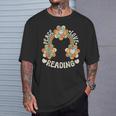 Rainbow Groovy Book Lover Outfit Hippie Peace Love Reading T-Shirt Gifts for Him