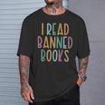 I Read Banned Books Challenged Books T-Shirt Gifts for Him
