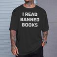 I Read Banned Books Vintage Style T-Shirt Gifts for Him I Read Banned Books Vintage Style T-Shirt Gifts for Him