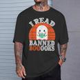 I Read Banned Booooks Banned Books Reader T-Shirt Gifts for Him