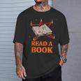 Read a Book Pentagram Satan Occult Goth Satanic T-Shirt Gifts for Him