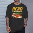 Read More Books Book Worm Library Nerds Librarian T-Shirt Gifts for Him Read More Books Book Worm Library Nerds Librarian T-Shirt Gifts for Him