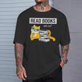 Read Books With Me Cat Lover Book Lover Librarian Reading T-Shirt Gifts for Him