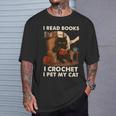 Read Books Crochet & Pet Lazy Cat Coffee T-Shirt Gifts for Him