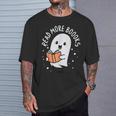 Read More Books Cute Ghost Halloween Teacher T-Shirt Gifts for Him