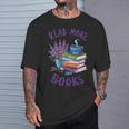 Read More Books Floral Book Reader Art Reading Lover Quote T-Shirt Gifts for Him Read More Books Floral Book Reader Art Reading Lover Quote T-Shirt Gifts for Him
