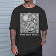 Read More Books Satan Book Leviathan Satanic Cross Devil T-Shirt Gifts for Him