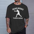 Read Books Throw Hooks Boxing Fighter Scholar T-Shirt Gifts for Him