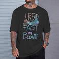 I Read Past My Bedtime Book Lover Reader Reading Quote T-Shirt Gifts for Him