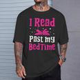 I Read Past My Bedtime Books Lover Bookworm Bookaholic T-Shirt Gifts for Him