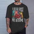 I Read Past My Bedtime Bookworm Book Lovers T-Shirt Gifts for Him