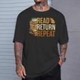 Read Return Repeat Cute Librarian Library Worker Book Lovers T-Shirt Gifts for Him