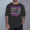 If You Can Read This Shirt I Was Forced To Put My Book Down T-Shirt Gifts for Him