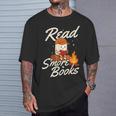 Read S'More Books Book Lover Reading Bookworm Reader T-Shirt Gifts for Him Read S'More Books Book Lover Reading Bookworm Reader T-Shirt Gifts for Him