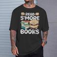 Read S'More Books Camping Reading Bookworm Book Lover Grunge T-Shirt Gifts for Him Read S'More Books Camping Reading Bookworm Book Lover Grunge T-Shirt Gifts for Him