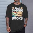 Read S'More Books Camping Reading Bookworm Book Lover T-Shirt Gifts for Him Read S'More Books Camping Reading Bookworm Book Lover T-Shirt Gifts for Him
