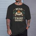 Read S'More Books Cute Campfire Reading Book Lovers T-Shirt Gifts for Him