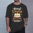 Read S'More Books Reading Campfire Camping T-Shirt Gifts for Him