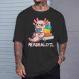 Readalotl a Kawaii Axolotl Reading a Book As Readsalotl T-Shirt Gifts for Him Readalotl a Kawaii Axolotl Reading a Book As Readsalotl T-Shirt Gifts for Him