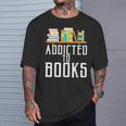 Reader & Library Apparel Addicted To Books Book Lover T-Shirt Gifts for Him Reader & Library Apparel Addicted To Books Book Lover T-Shirt Gifts for Him