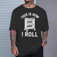 Reader Librarian Library This Is How I Roll Book Cart Meme T-Shirt Gifts for Him