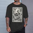 The Reader Skeleton Book Lover Tarot Card Reading Book T-Shirt Gifts for Him The Reader Skeleton Book Lover Tarot Card Reading Book T-Shirt Gifts for Him