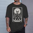 The Reader Tarot Card Books Skeleton Reading Book T-Shirt Gifts for Him The Reader Tarot Card Books Skeleton Reading Book T-Shirt Gifts for Him