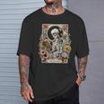 The Reader Tarot Card Skeleton Reading Book T-Shirt Gifts for Him The Reader Tarot Card Skeleton Reading Book T-Shirt Gifts for Him