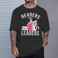 Readers Are Leaders Book Reading T-Shirt Gifts for Him
