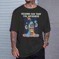 Reading Can Take You Anywhere Astronaut Book Lover Teacher For Men Women Kids T-Shirt Gifts for Him
