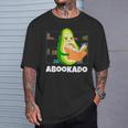 Reading Avocado Book School Librarian Abookado T-Shirt Gifts for Him