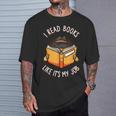 Reading Book Lover Librarian Bibliophile Teacher T-Shirt Gifts for Him Reading Book Lover Librarian Bibliophile Teacher T-Shirt Gifts for Him