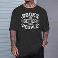 Reading Book Lover Literacy Librarian Books T-Shirt Gifts for Him
