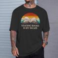 Reading Books Is My Escape Book Lover Humor Bookworm T-Shirt Gifts for Him