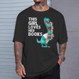 Reading Books For Girl Kids Bookworm Story Reader T-Shirt Gifts for Him
