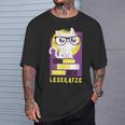 Reading Cat Cat Cat Reading Worm Books Cat Friend Gift For Men Women T-Shirt Gifts for Him