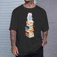 Reading Cute Cat Read Colorful Books Reader Women Men Kids T-Shirt Gifts for Him Reading Cute Cat Read Colorful Books Reader Women Men Kids T-Shirt Gifts for Him