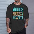 Reading Dogs And Coffee Book Nerd Dog Lover Coffeeholic T-Shirt Gifts for Him Reading Dogs And Coffee Book Nerd Dog Lover Coffeeholic T-Shirt Gifts for Him