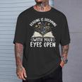Reading Is Dreaming With Your Eyes Open Floral Book Reading T-Shirt Gifts for Him Reading Is Dreaming With Your Eyes Open Floral Book Reading T-Shirt Gifts for Him