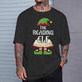 Reading Elf Family Matching Group Christmas Books T-Shirt Gifts for Him
