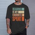 Reading Is My Favorite Sport Reader Book Worm T-Shirt Gifts for Him Reading Is My Favorite Sport Reader Book Worm T-Shirt Gifts for Him