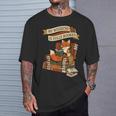 Reading Fox My Weekend Is Fully Booked Book Lover T-Shirt Gifts for Him